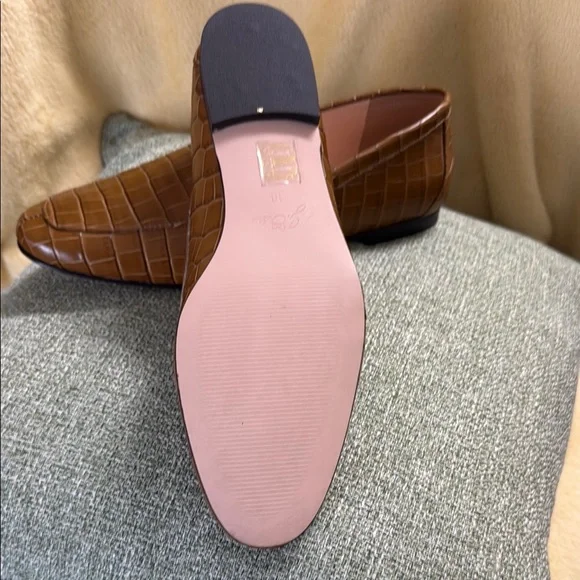 J. Crew size 10 croc embossed Italian leather smoking loafers - Picture 2 of 9